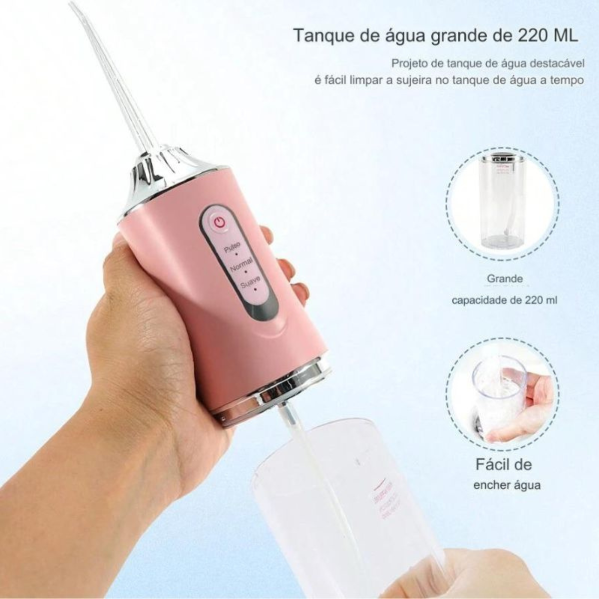 Irrigador Portátil Aparato de Higiene Dental Bucal