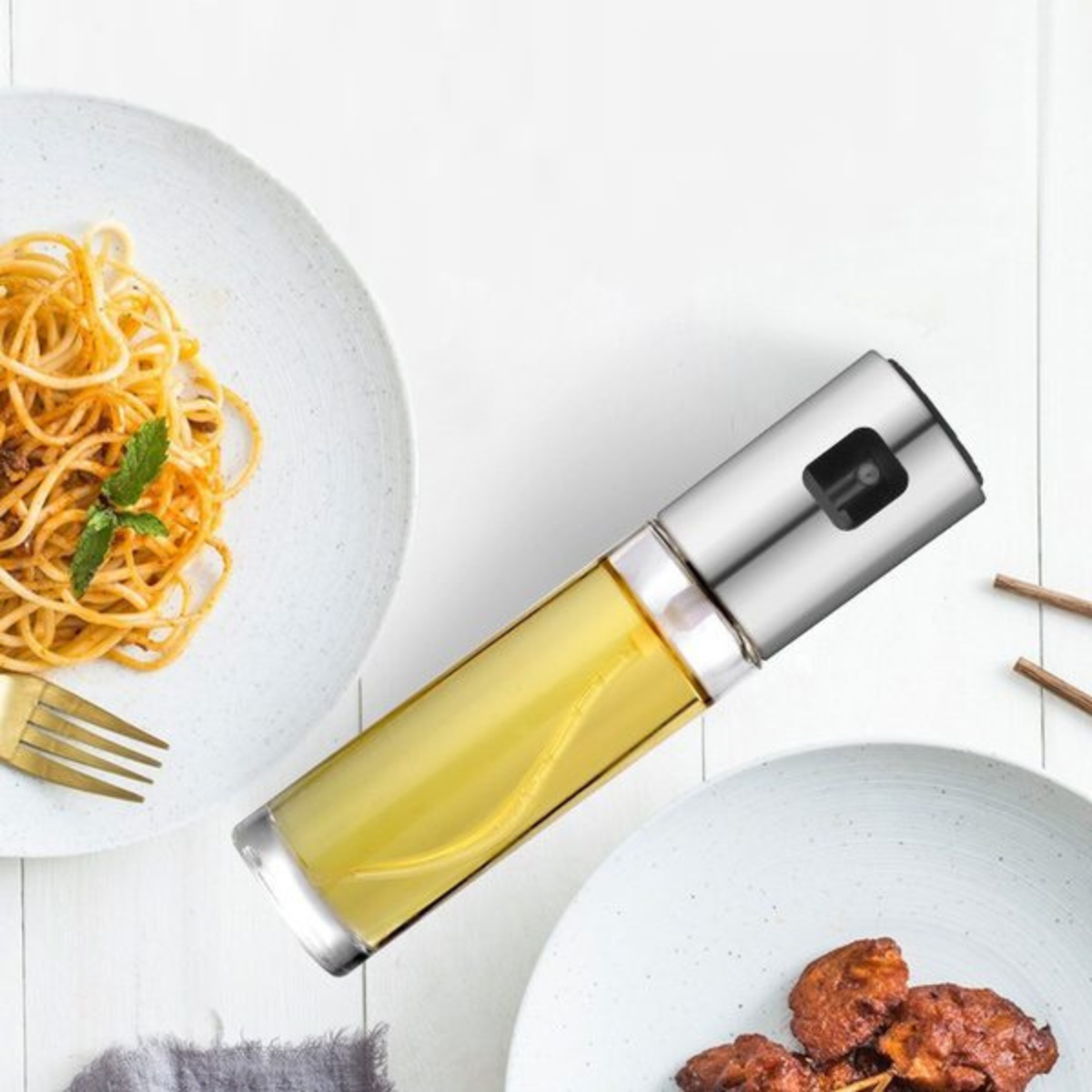 Spray pulverizador para aceite y vinagre de vidrio 100 ml
