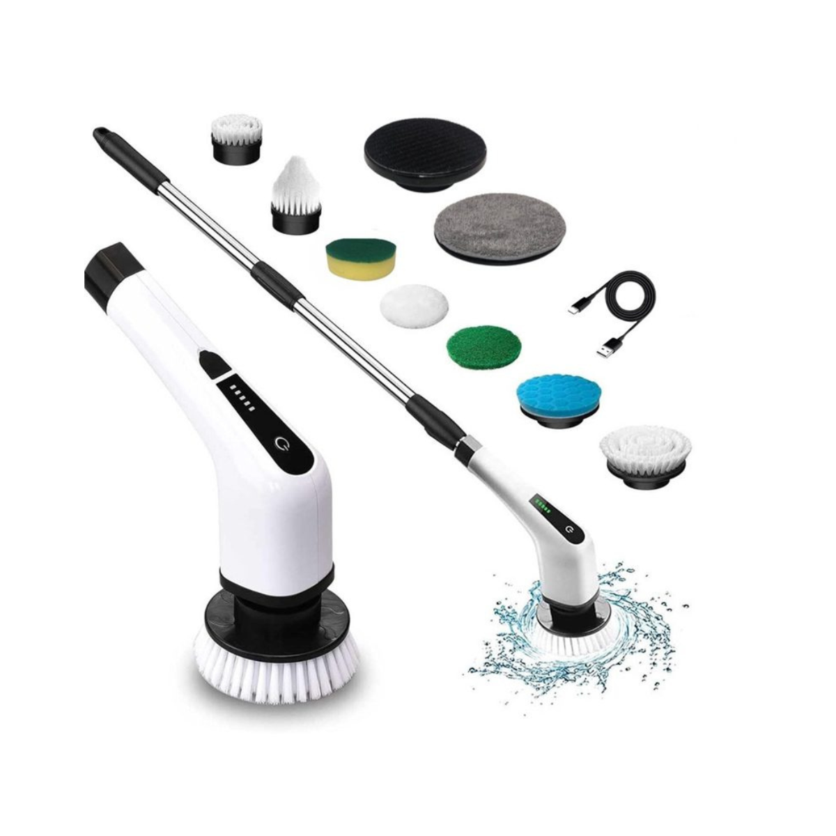 Cepillo de Limpieza Eléctrico 360º MOP Multiuso 9 en 1 Recargable