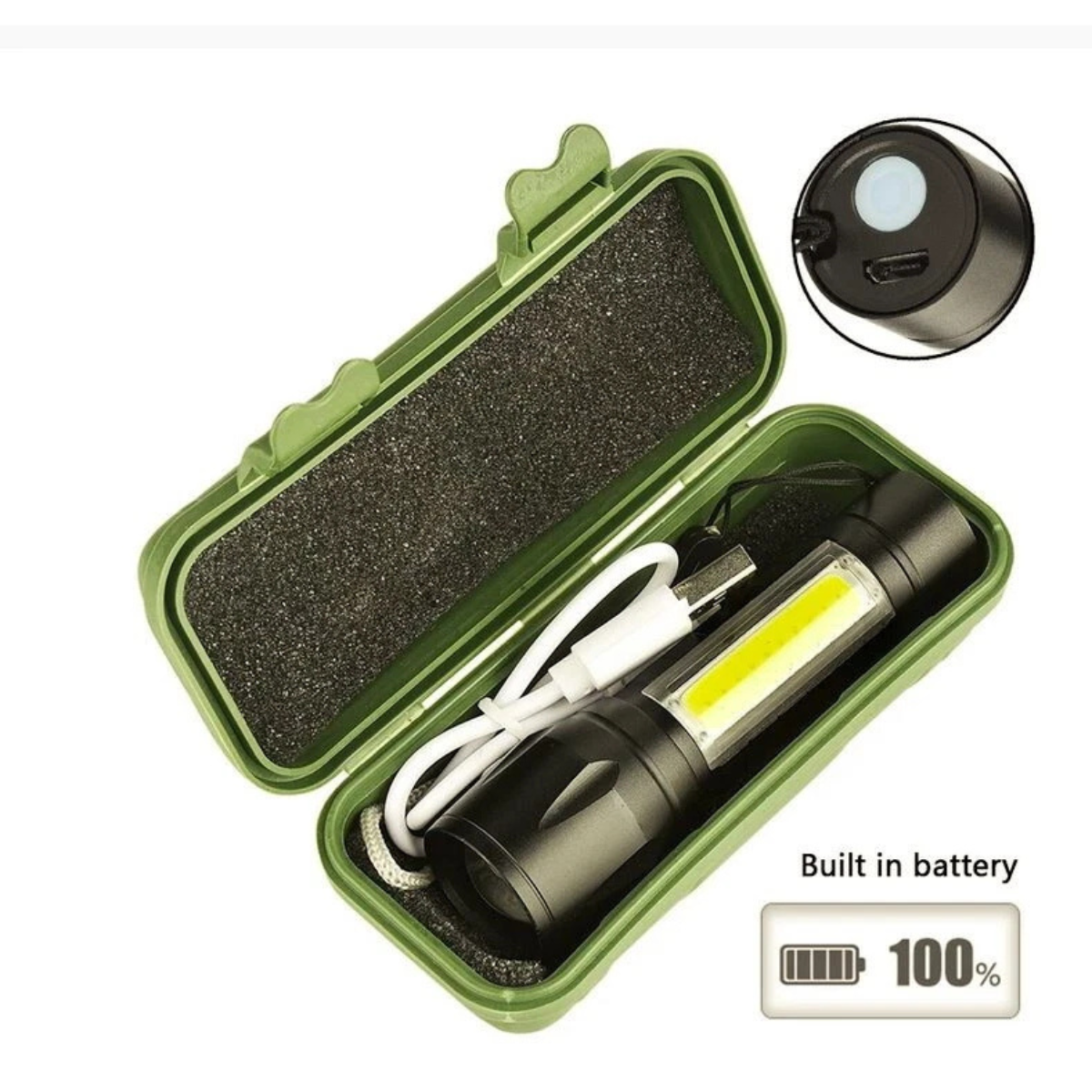 Mini Linterna LED Táctica