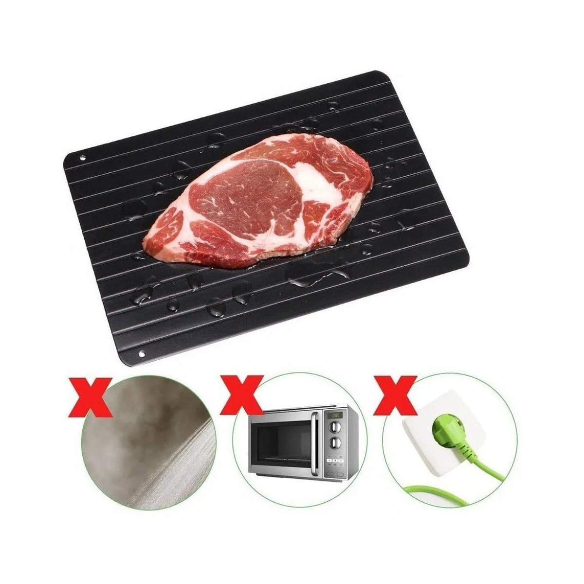 Tablero Mágico para Descongelar Rápido Carne y Alimentos
