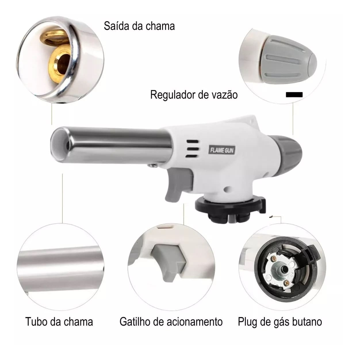 Soplete para gas Butano Flameador