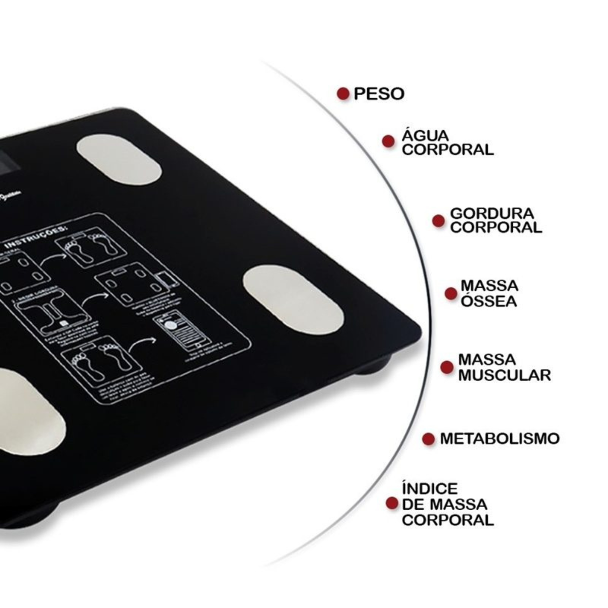 Balanza Digital Corporal con Bioimpedancia, Bluetooth y App