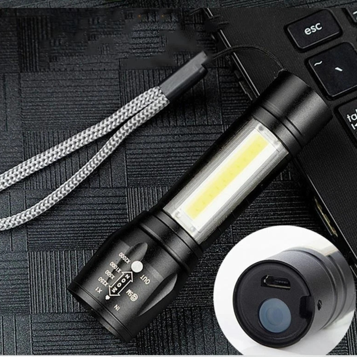 Mini Linterna LED Táctica