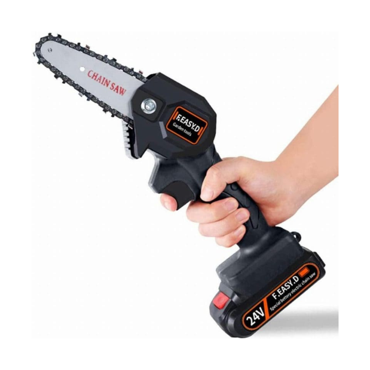 Mini Motosierra Eléctrica 24V Bivolt Recargable Portátil