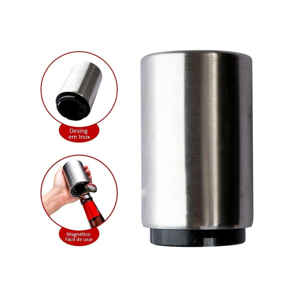 Abridor de Botellas Automático Magnético de Plástico