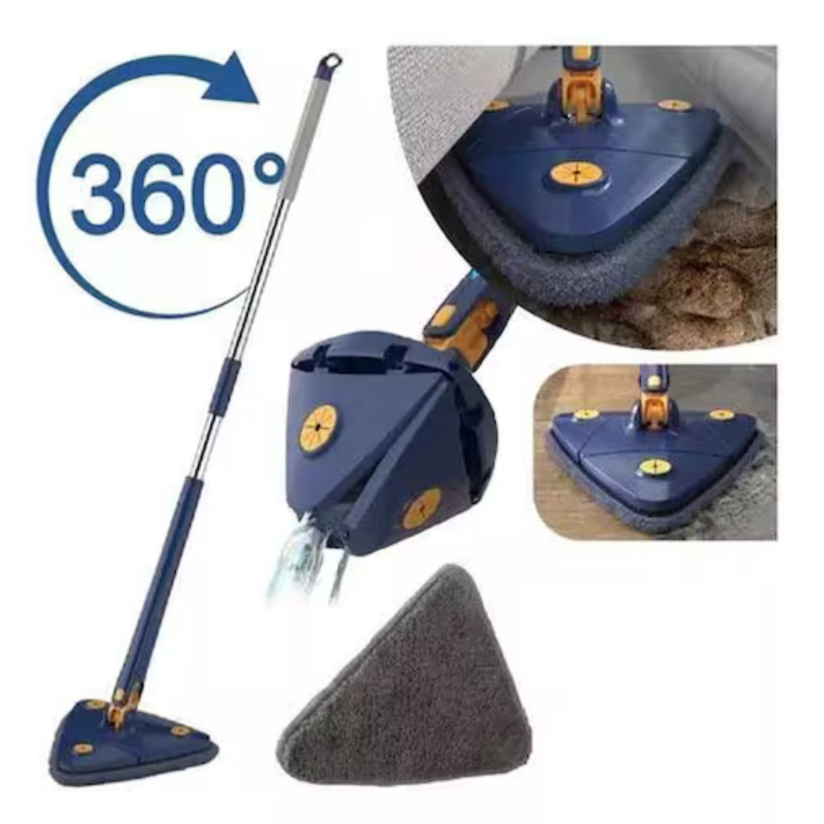MOP TRAINGULAR LIMPIA FACIL 360º