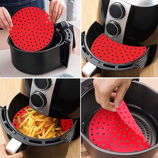 Tapete Protectora de Silicona Redonda para Air Fryer