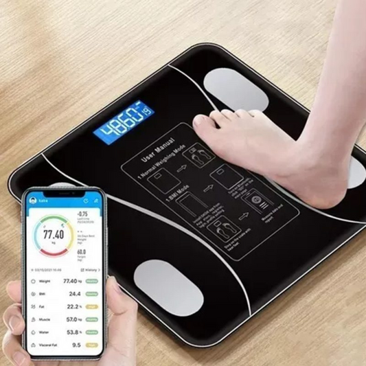 Balanza Digital Corporal con Bioimpedancia, Bluetooth y App
