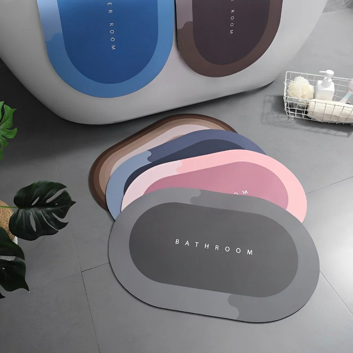 Alfombra Mágica Oval Antideslizante Súper Absorbente