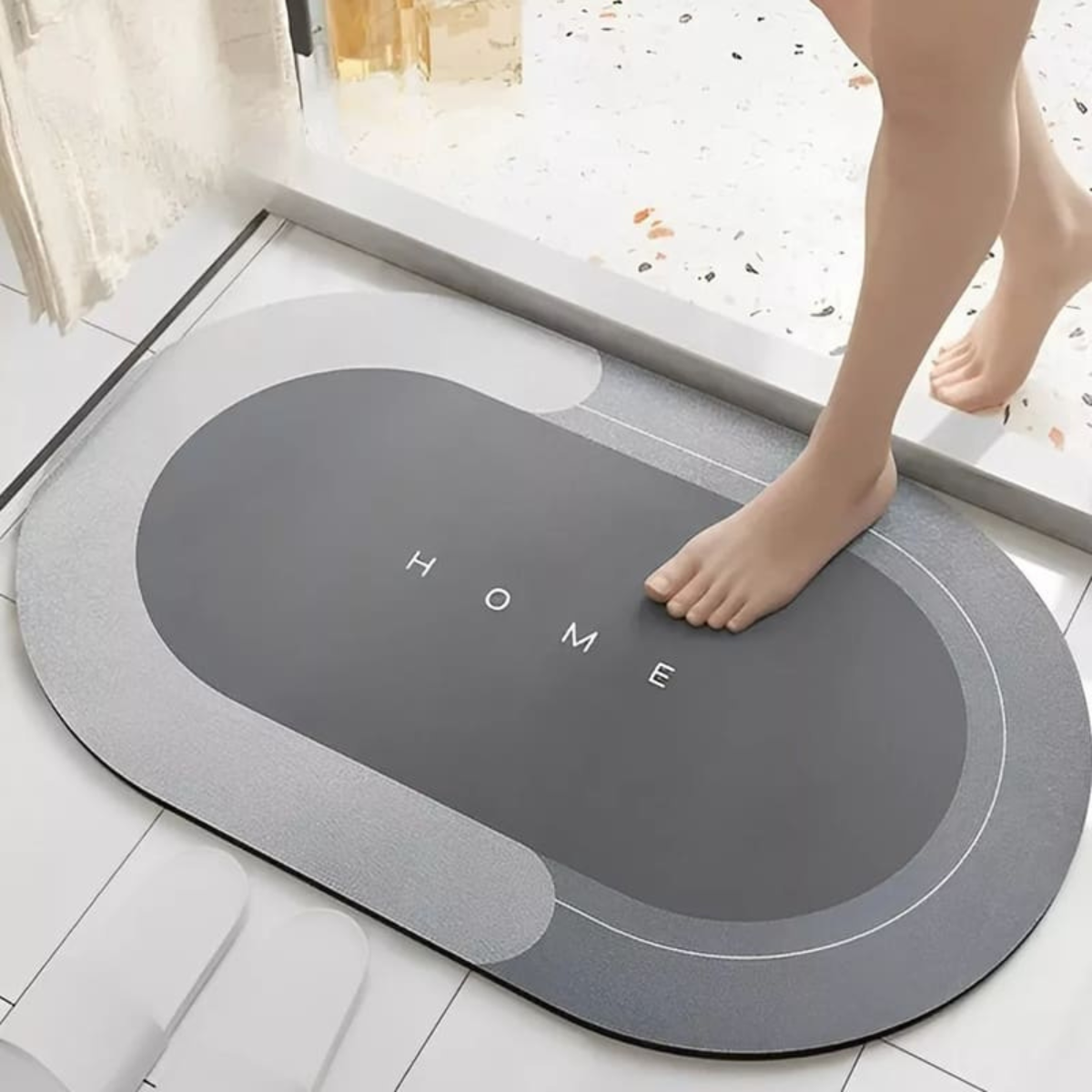 Alfombra Mágica Oval Antideslizante Súper Absorbente