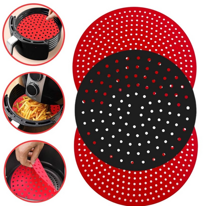 Tapete Protectora de Silicona Redonda para Air Fryer