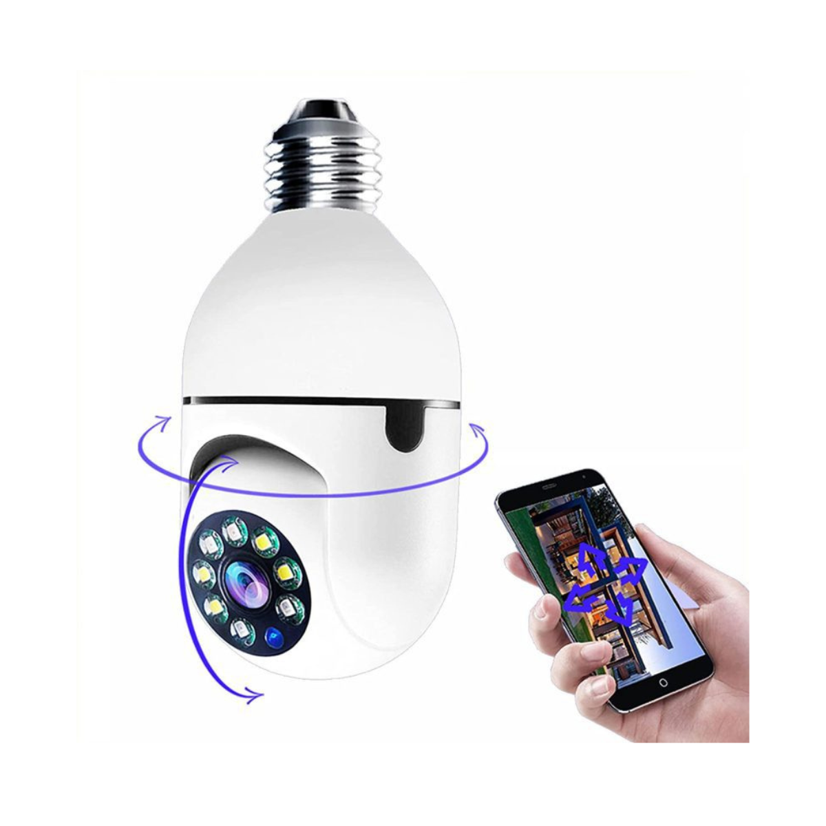 Cámara Nocturna Panorámica Giratoria 360 Wifi
