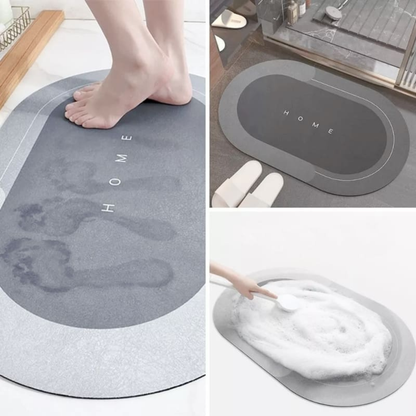 Alfombra Mágica Oval Antideslizante Súper Absorbente