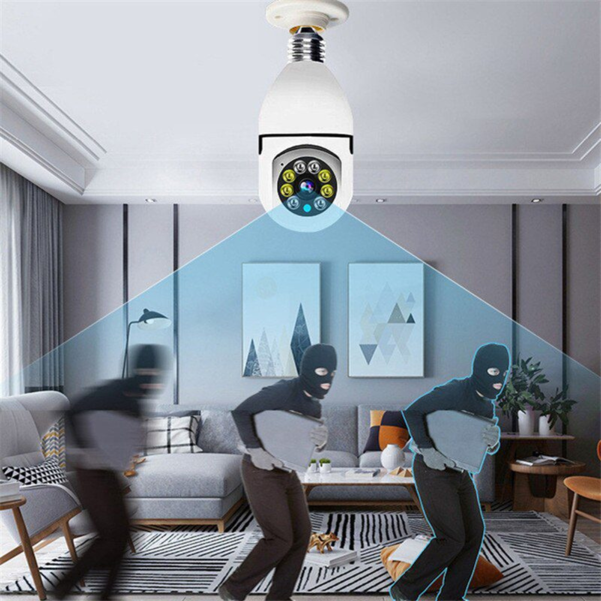 Cámara Nocturna Panorámica Giratoria 360 Wifi