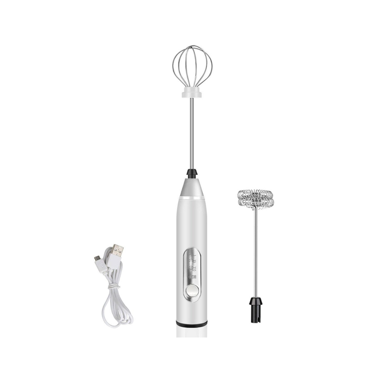 Mixer Culinario 2x1 Mezclador de Bebidas y Huevos Recargable